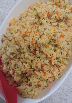 子どもが大好き納豆炒飯♪ウエイパーで-レシピのメイン写真