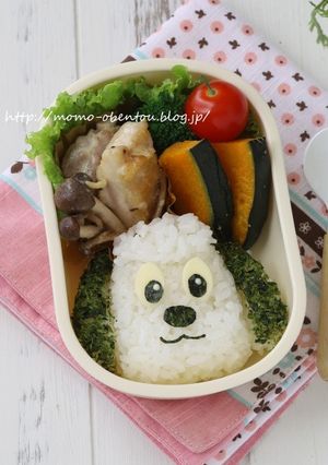 いないいないばぁ!のワンワンのキャラ弁-レシピのメイン写真