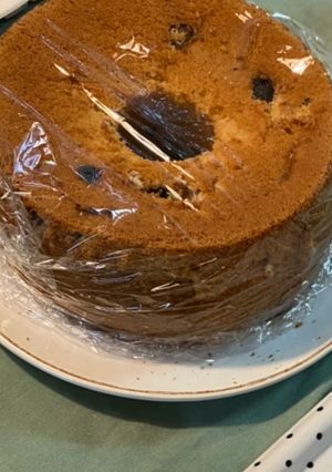 黒豆シフォンケーキ　おせち　黒豆煮-レシピのメイン写真