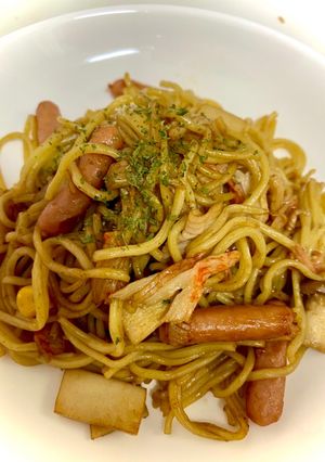 カニカマとコーンのソース焼きそば-レシピのメイン写真