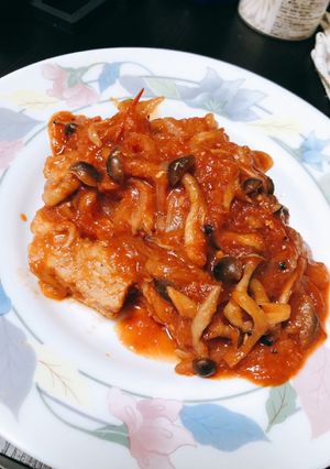 【簡単】豚バラのトマトソース煮込み-レシピのメイン写真