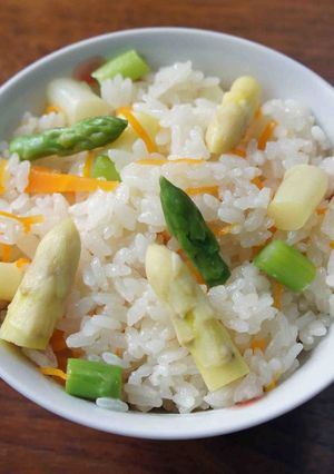 アスパラの炊き込み（混ぜご飯）-レシピのメイン写真