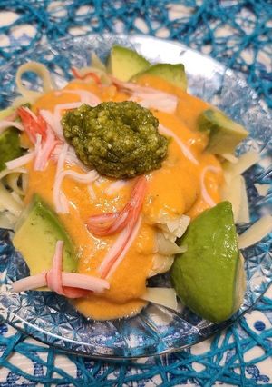 ガスパチョアレンジ★冷製トマトパスタ-レシピのメイン写真