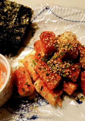 最強☆明太子バターチーズちくわ餅！-レシピのメイン写真