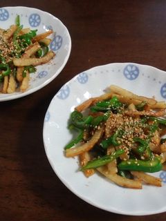 ちくわとピーマン炒めたのん-レシピのメイン写真