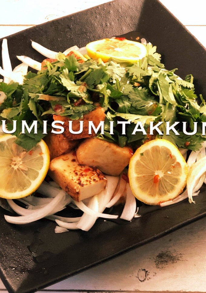 簡単☆厚揚げと新玉のアジアン焼き♪-レシピのメイン写真