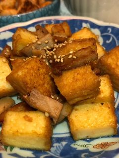 簡単!焼肉のたれで厚揚げ炒め♪-レシピのメイン写真