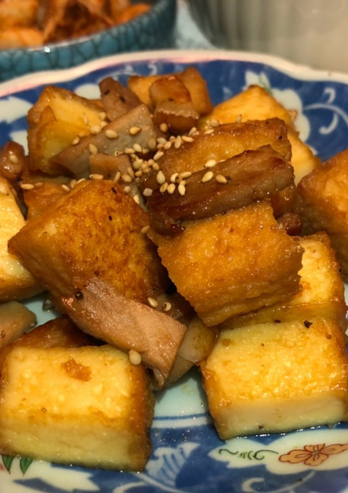 簡単！焼肉のたれで厚揚げ炒め♪-レシピのメイン写真