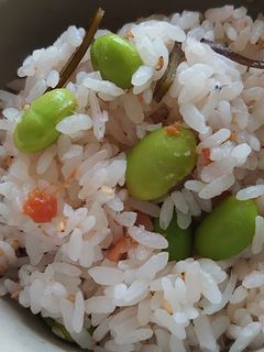 梅としらすと枝豆ご飯-レシピのメイン写真
