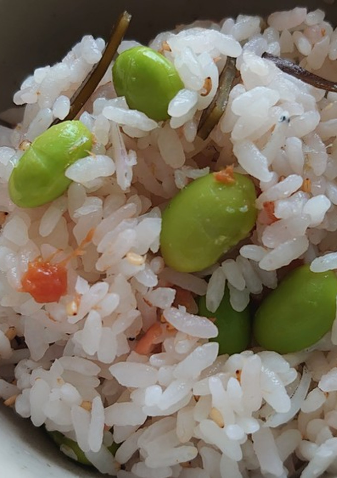 梅としらすと枝豆ご飯-レシピのメイン写真
