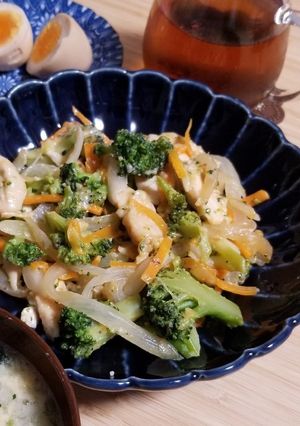ササミと野菜のマスタードチーズ焼き-レシピのメイン写真