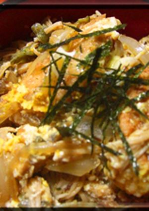 野菜だくさんにんにくカツどん♫♫♬-レシピのメイン写真