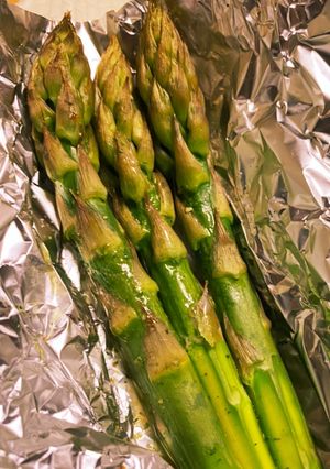 男飯★グリーンアスパラの親父ホイル包み-レシピのメイン写真