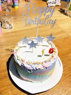 レインボーケーキ-レシピのメイン写真