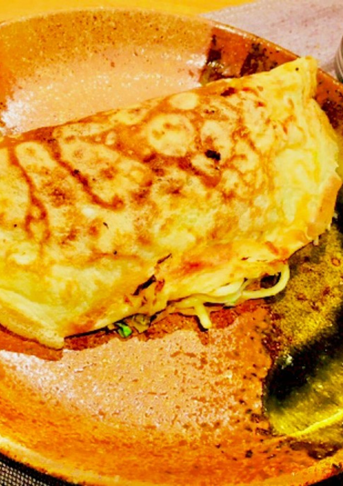 薄焼きオムそば風♡お好み焼き♡←-レシピのメイン写真