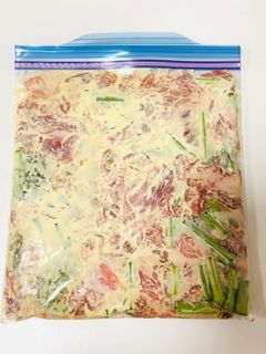 【下味冷凍】豚とアスパラのマヨ炒め-レシピのメイン写真