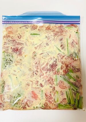 【下味冷凍】豚とアスパラのマヨ炒め-レシピのメイン写真