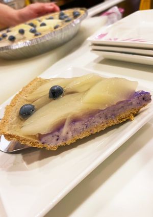 ブルーベリーと白桃のチーズタルト-レシピのメイン写真
