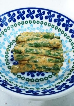 夏到来☆インゲンのゴマネーズあえ♬-レシピのメイン写真