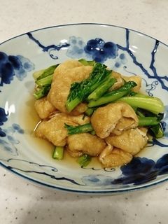 ほっとする味☆小松菜と油揚げの煮浸し♪-レシピのメイン写真