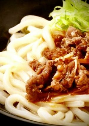 お父さん大好き*レンジだけ簡単 肉うどん-レシピのメイン写真