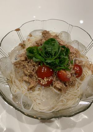 トマトツナそうめん-レシピのメイン写真