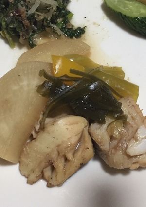 甘塩鱈の黒酢煮-レシピのメイン写真