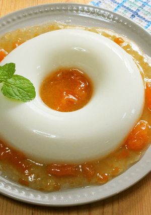 エンジェル型のゼラチン不要ブランマンジェ-レシピのメイン写真