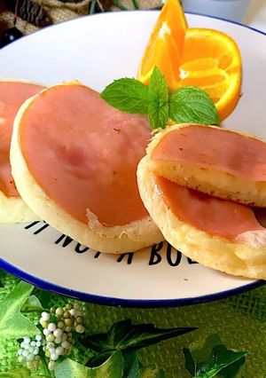 ハムチーズパンケーキ-レシピのメイン写真