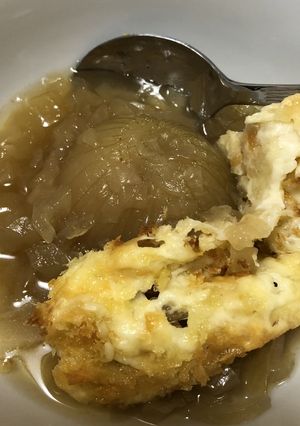 低温無水のオニオングラタンスープ-レシピのメイン写真