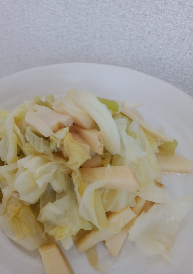 たけのことキャベツの蒸し焼き-レシピのメイン写真