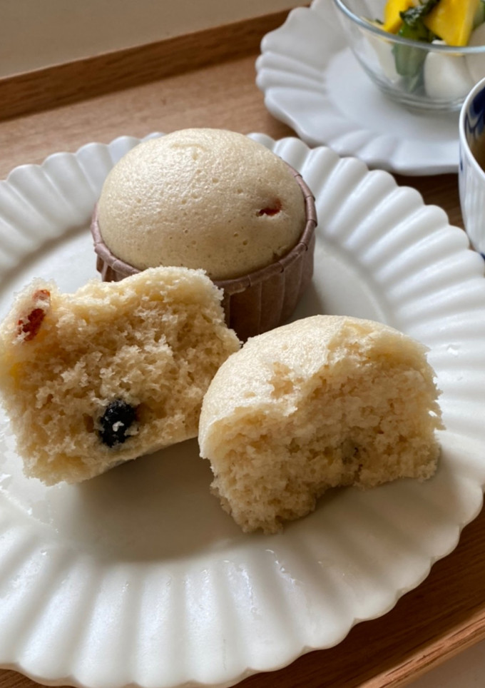 黒豆とくこの実の甘酒蒸しパン-レシピのメイン写真