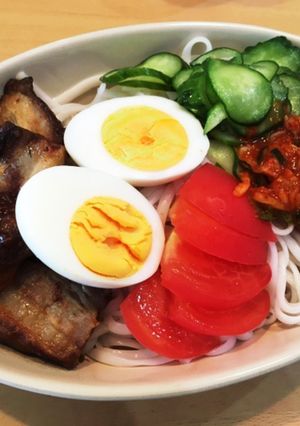 糖質0麺で盛岡冷麺風！-レシピのメイン写真