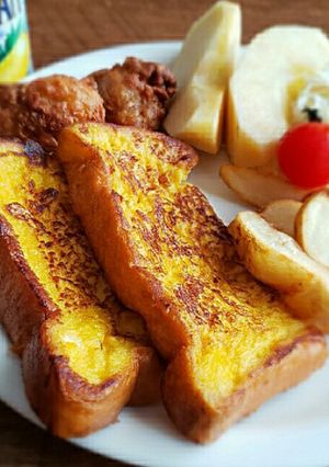 甘くないフレンチトースト-レシピのメイン写真