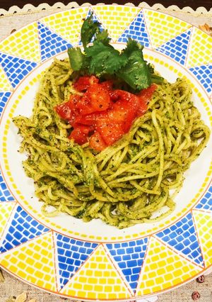 ジュノベーゼならぬ〜パクチーゼ＆パスタ他-レシピのメイン写真