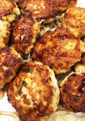 鳥ミンチのハンバーグ♡かさ増し、時短♡-レシピのメイン写真