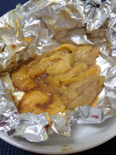 ウニのホイル焼き-レシピのメイン写真