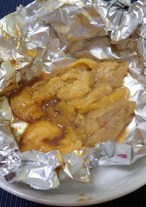 ウニのホイル焼き-レシピのメイン写真