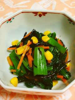 【給食】青菜とひじきの和えもの-レシピのメイン写真