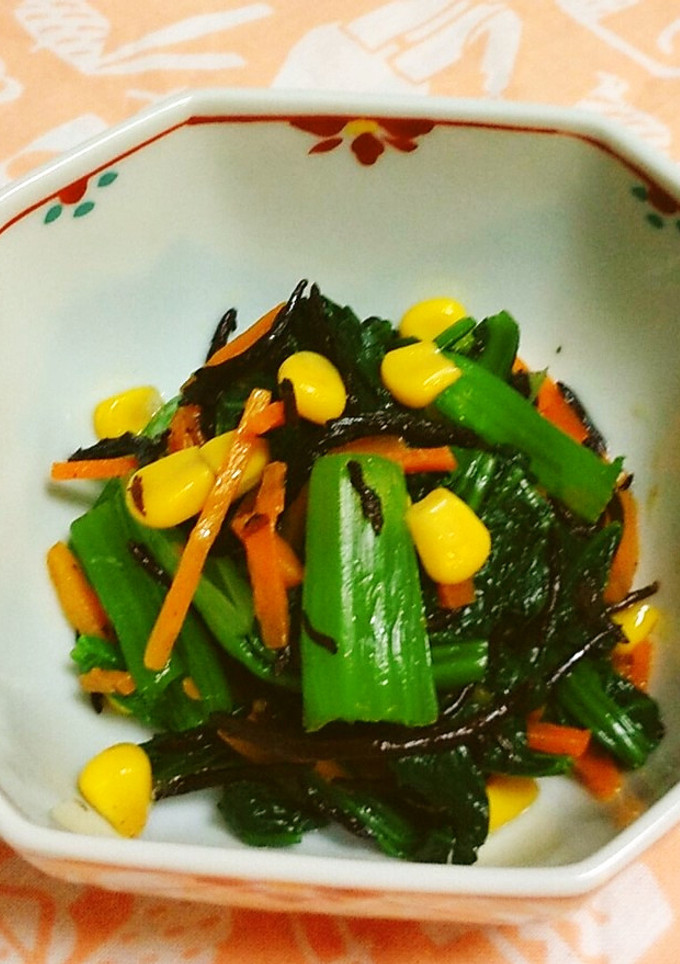 【給食】青菜とひじきの和えもの-レシピのメイン写真
