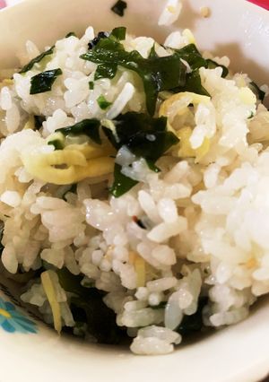 簡単☆リケンのわかめスープで生姜ご飯-レシピのメイン写真