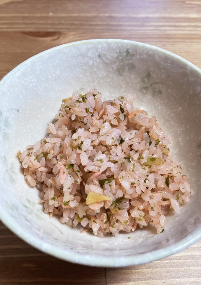 格安干し海老とあおさの磯風味炊き込みご飯-レシピのメイン写真
