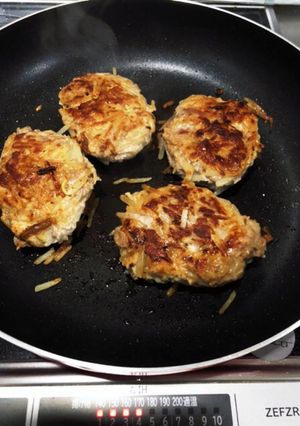もやしハンバーグ（YABのレシピ帳）-レシピのメイン写真
