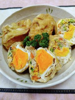 野菜と卵の袋煮-レシピのメイン写真