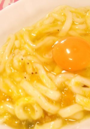 カルボ風な消化に抜群カボチャうどん-レシピのメイン写真