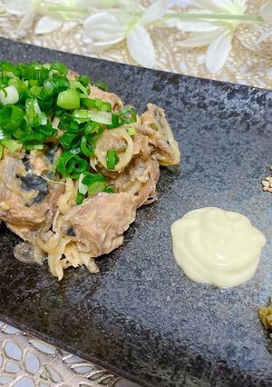 鯖缶で簡単メイン！サバ味噌煮缶の薬味和え-レシピのメイン写真