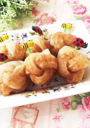 ちくわの三つ編み お弁当に レンチンOK-レシピのメイン写真