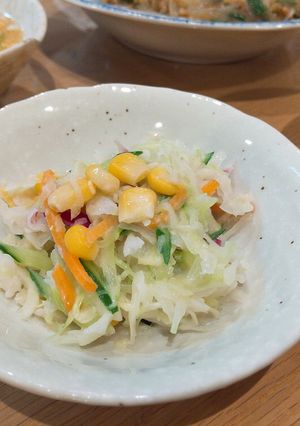 少量！子供も食べるキャベツサラダ-レシピのメイン写真