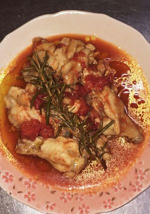 手羽元のトマトソース煮ローズマリーの香り-レシピのメイン写真
