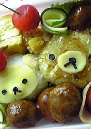 リラックマ弁当-レシピのメイン写真